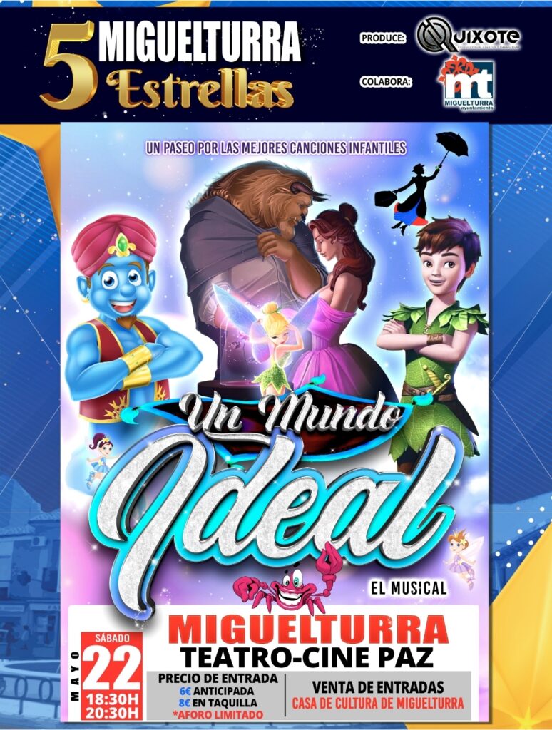 Cartel del musical 'Un mundo ideal'.