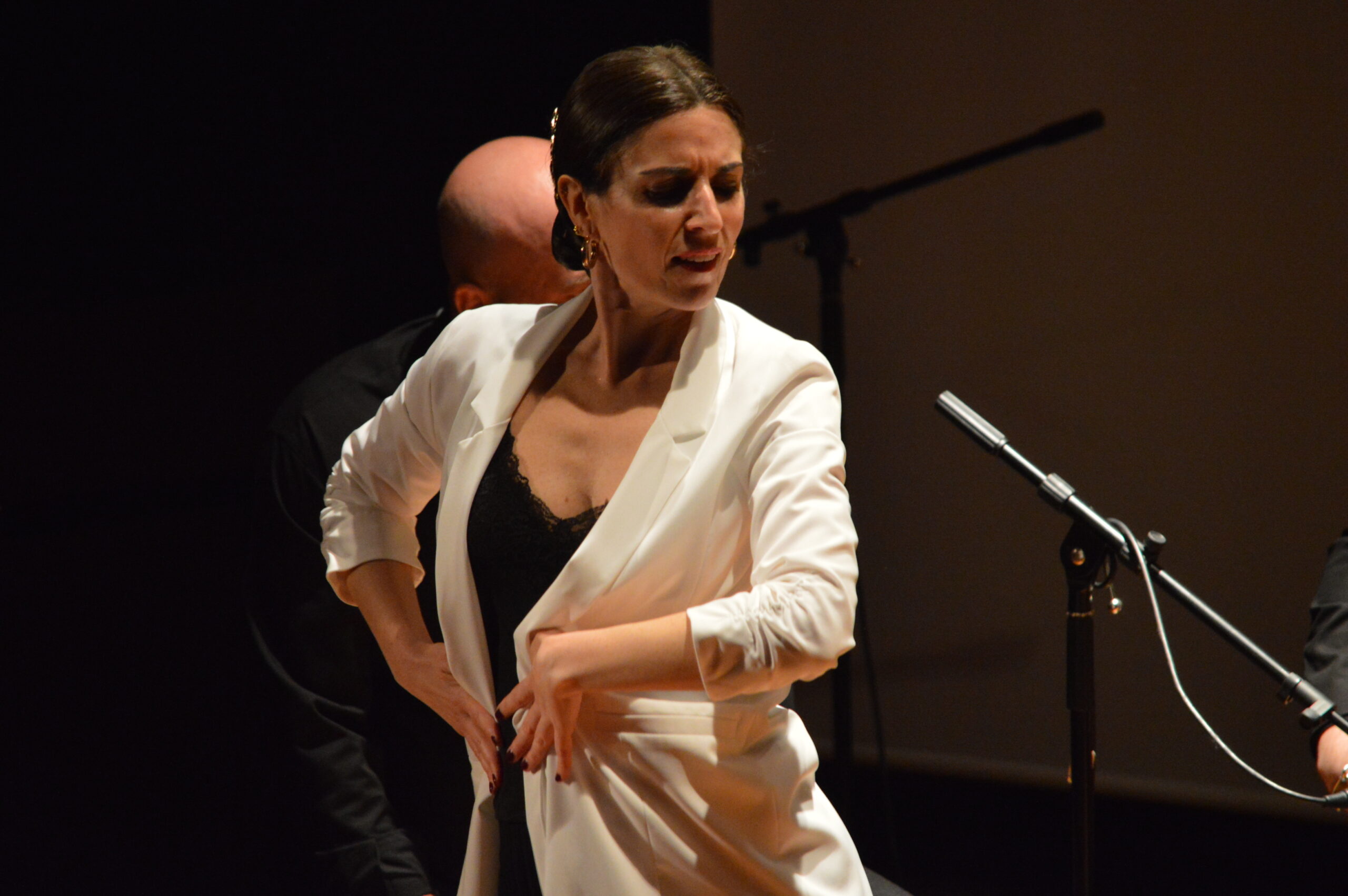 Marina Suárez, bailaora flamenca, durante la gala 'Todo lo que pude darte' (Foto: Diario de Miguelturra).