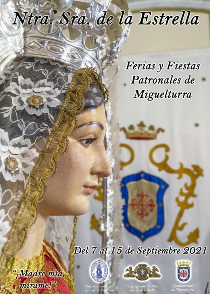 Cartel de las Ferias y Fiestas 2021 en honor a la Virgen de la Estrella.