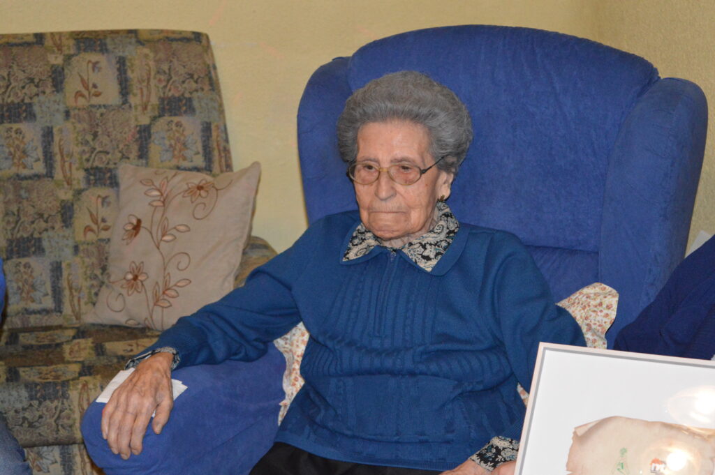 Paula Arenas Ramírez, homenajeada por sus 100 años de vida (Foto: Diario de Miguelturra).