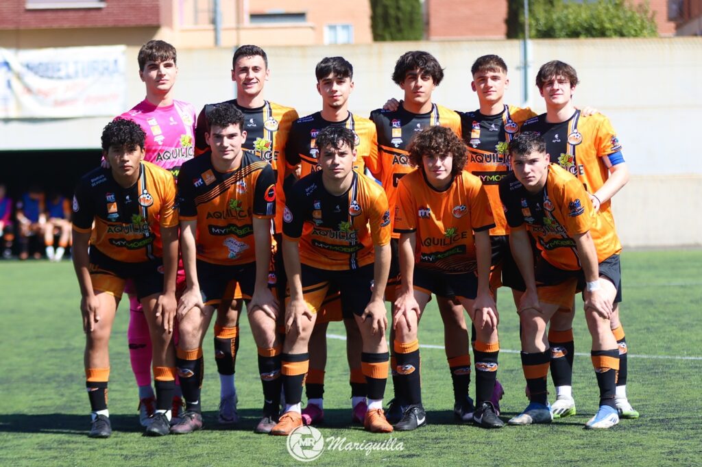 Once inicial de la EFB Miguelturra frente al Ranero (Foto: @mariquilla2999).