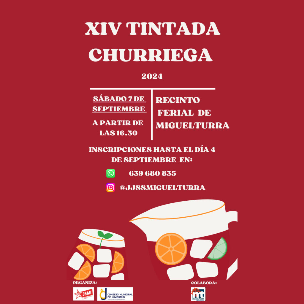 Cartel de la XIV Tintada Churriega