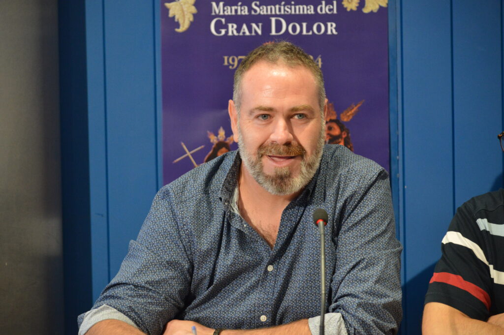 Víctor Manuel Sánchez, coordinador de los actos del 50 aniversario de la Cofradía del Gran Dolor (Foto: Diario de Miguelturra).