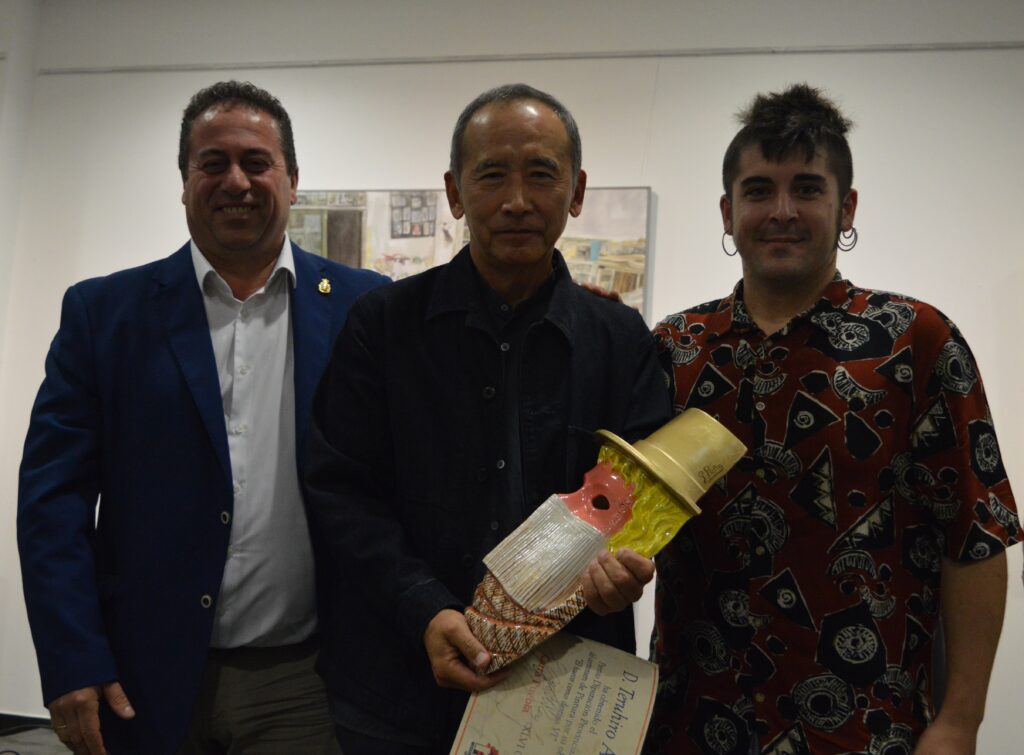 Teruhiro Ando se hacía con el premio de la Diputación de Ciudad Real en la modalidad de pintura (Foto: Diario de Miguelturra).