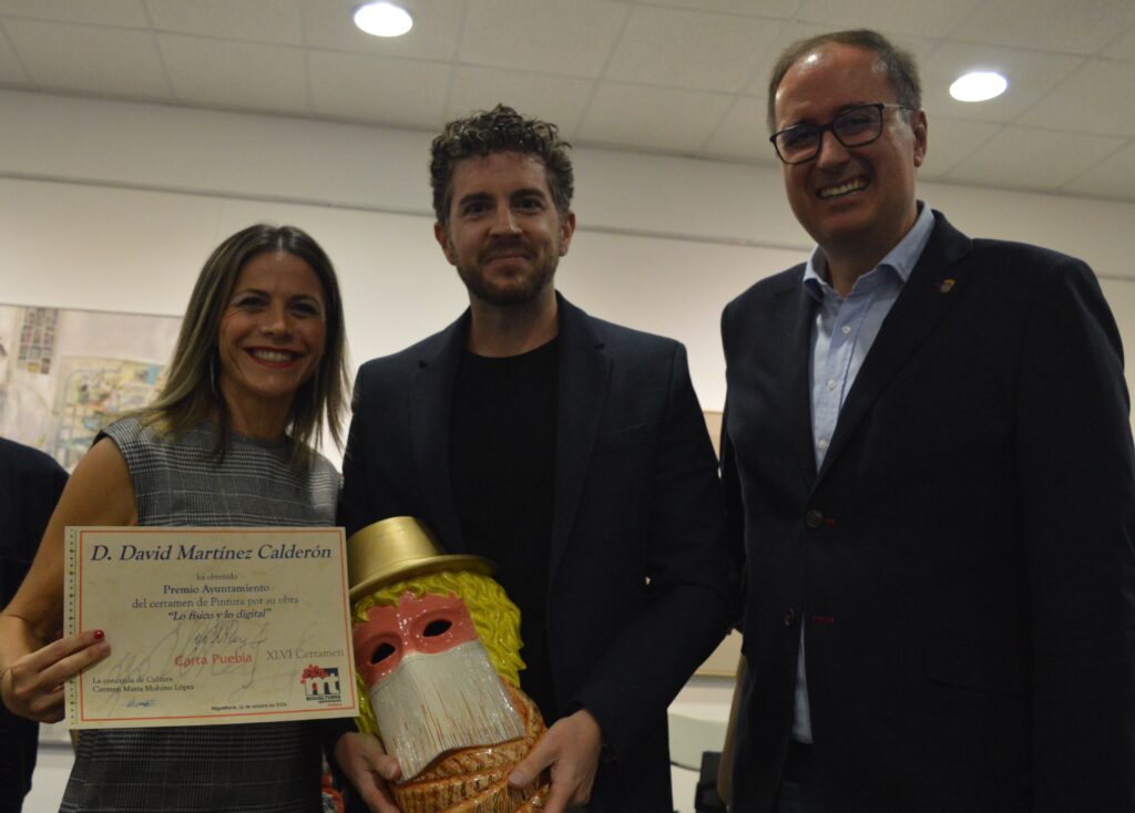 David Martínez ha obtenido el premio del Ayuntamiento de Miguelturra de pintura (Foto: Diario de Miguelturra).