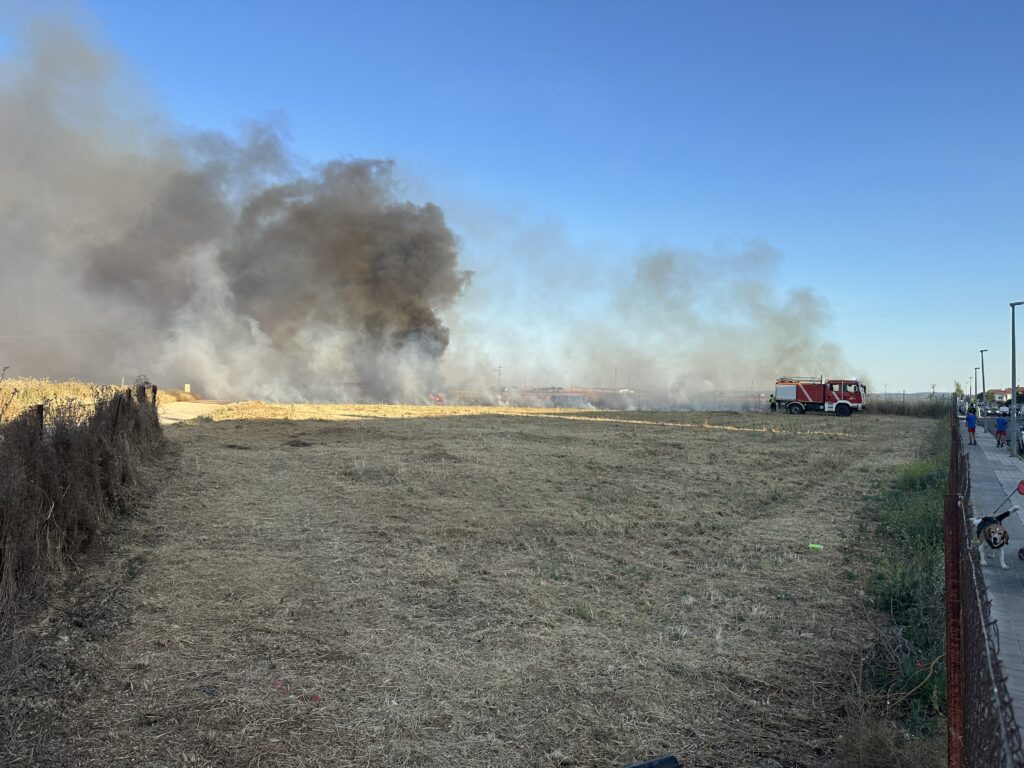 Incendio en la Avenida de Europa (Foto: Diario de Miguelturra).