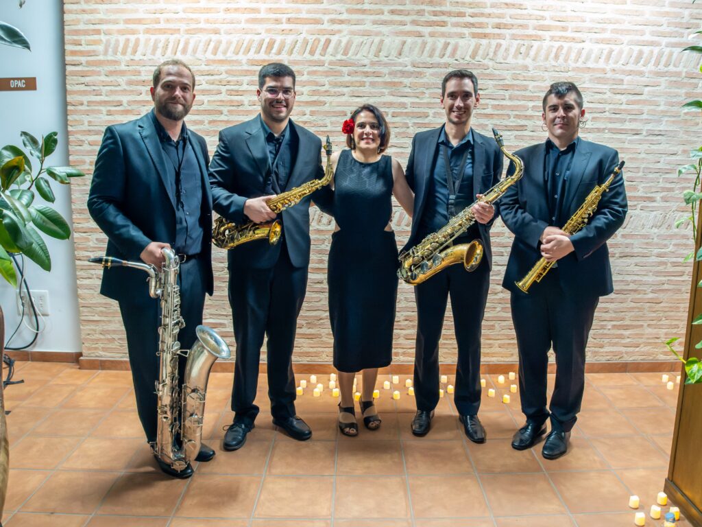 De izqda. a dcha.: Jesús Muñoz, Pablo Sarachaga, Diana Rodrigo, Francisco José Díaz-Pinto y Francisco Manuel Peco (Foto: Enrique Ruiz Arenas).