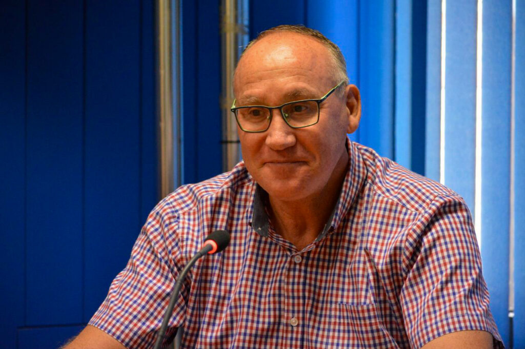 Francisco Angulo durante la rueda de prensa (Foto: Diario de Miguelturra).